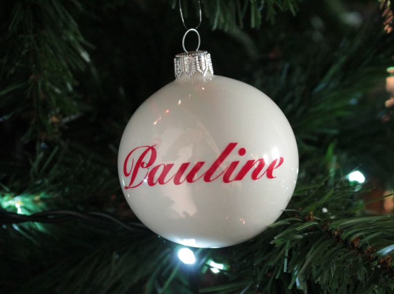 Boule de Noël personnalisée