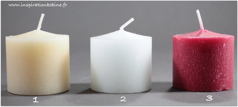 bougie  blanche 3,5 X 3,5