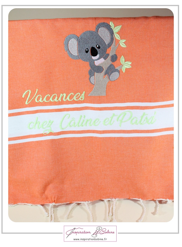 Fouta adulte orange carotte