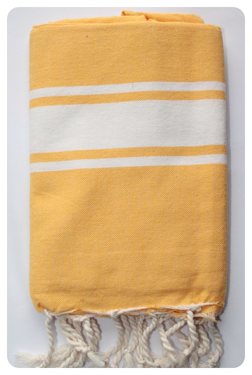 fouta enfant jaune d'or