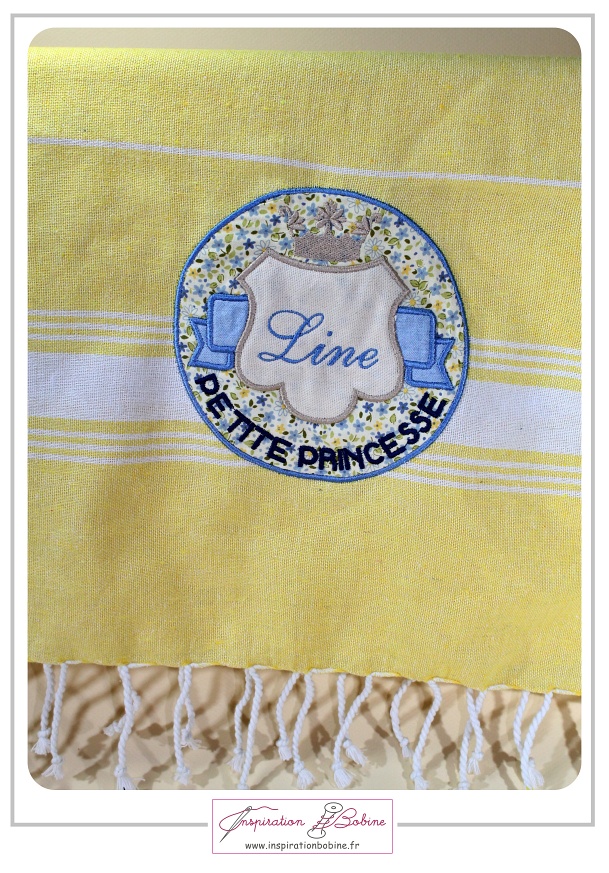 Fouta bébé jaune