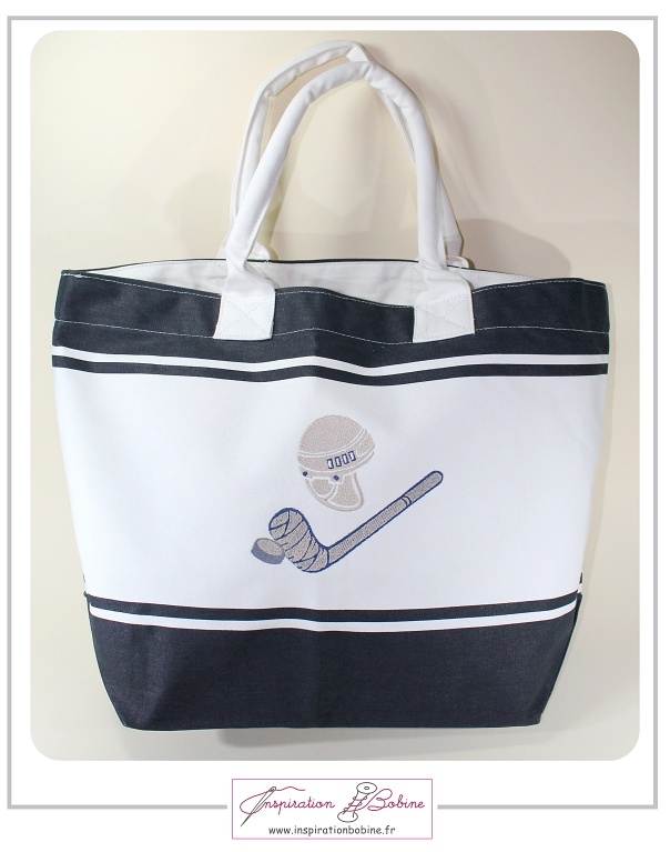 sac cabas fouta marine