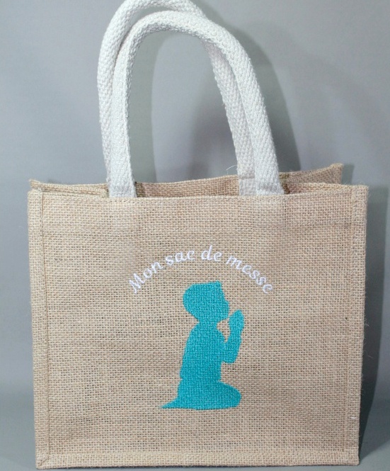 sac cabas en jute taille M